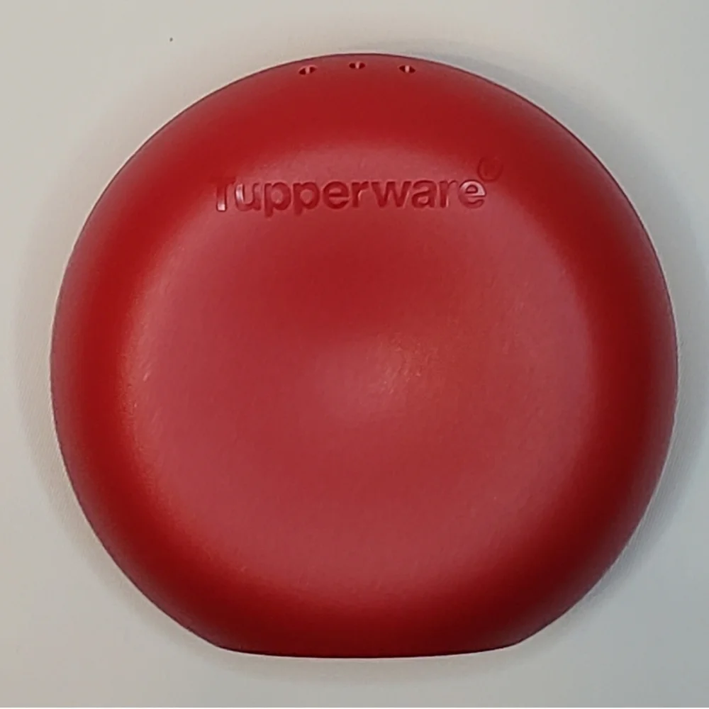Tupperware Red Portable Salt Shaker For Car